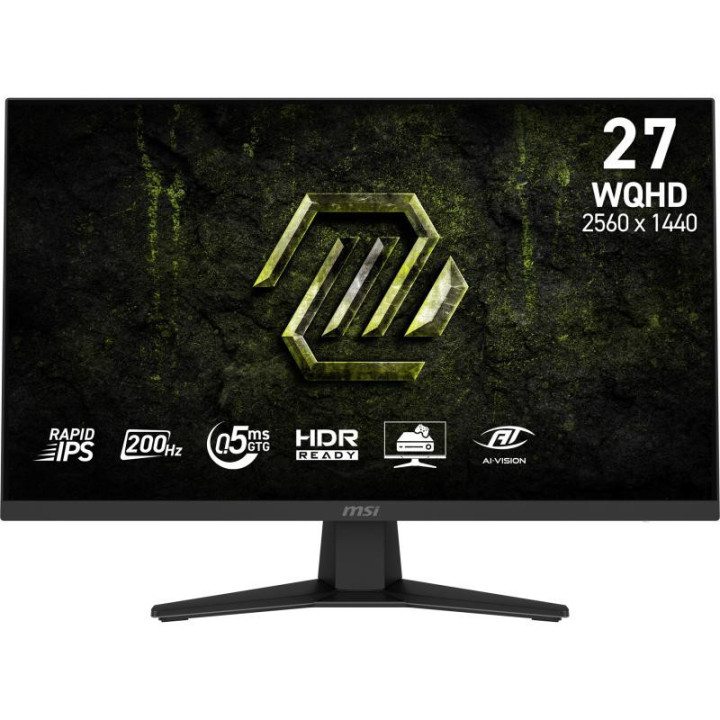 MSI MAG 274QF E20 écran plat de PC 68,6 cm (27") 2560 x 1440 pixels Wide Quad HD LCD Noir 