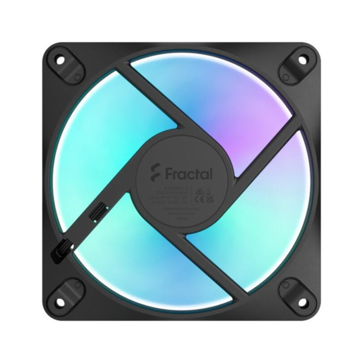 Fractal Design Dynamic 3 ? 12 Reverse Boitier PC Ventilateur 12 cm Noir 1 pièce(s) 