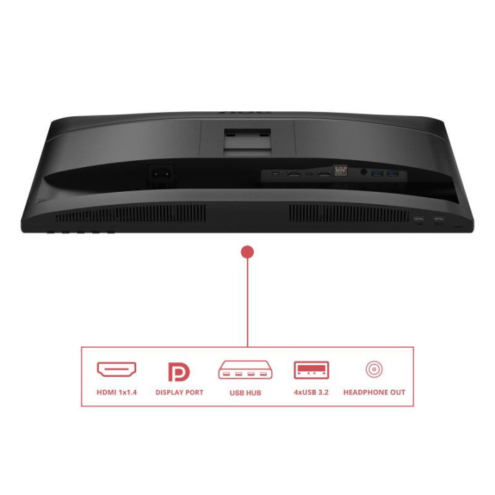 AOC E4 24E4CV écran plat de PC 60,5 cm (23.8") 1920 x 1080 pixels Full HD LED Noir 