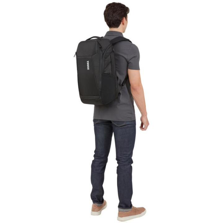 Thule Accent TACBP2216 sac à dos Sac à dos de voyage Noir Polyester recyclé 