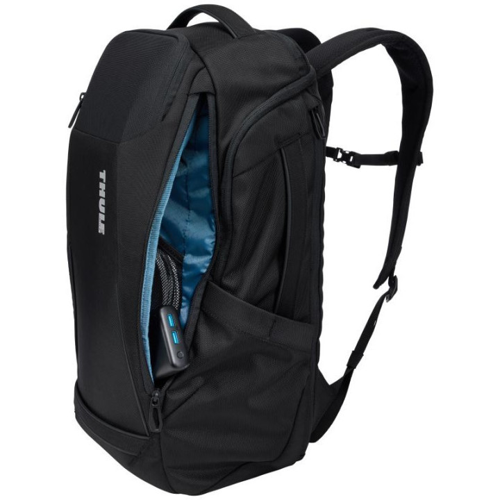 Thule Accent TACBP2216 sac à dos Sac à dos de voyage Noir Polyester recyclé 