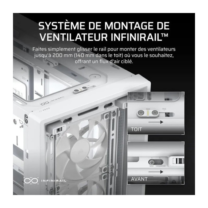 CORSAIR FRAME 4000X  RS, WHITE 