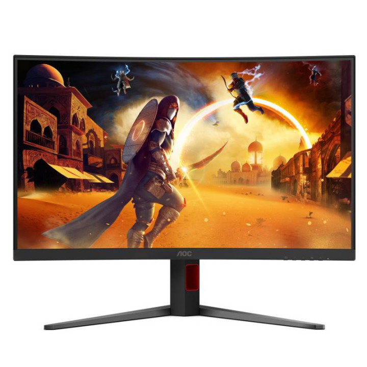 AOC G4 C32G4Z écran plat de PC 80 cm (31.5") 1920 x 1080 pixels Full HD LCD Noir, Rouge 