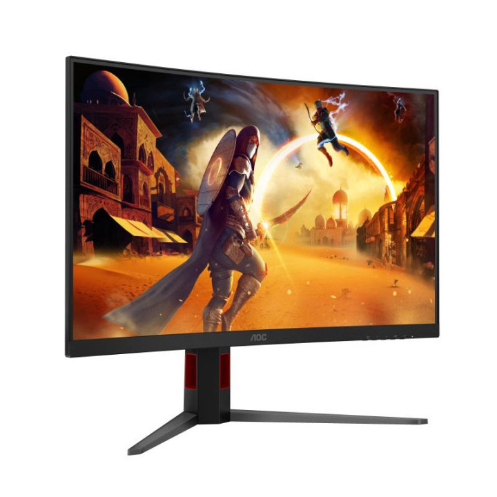 AOC G4 C32G4Z écran plat de PC 80 cm (31.5") 1920 x 1080 pixels Full HD LCD Noir, Rouge 
