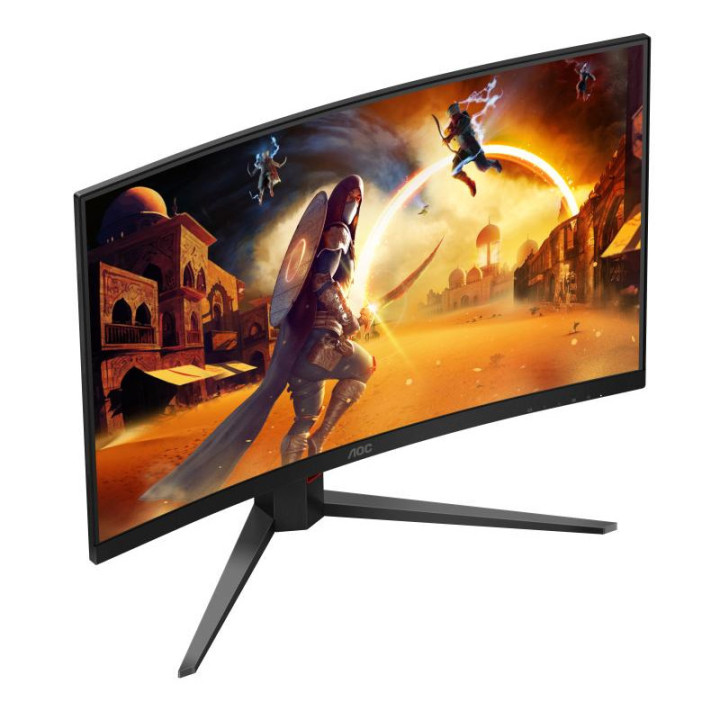 AOC G4 C32G4Z écran plat de PC 80 cm (31.5") 1920 x 1080 pixels Full HD LCD Noir, Rouge 