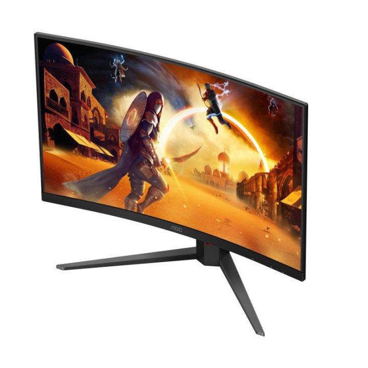 AOC G4 C32G4Z écran plat de PC 80 cm (31.5") 1920 x 1080 pixels Full HD LCD Noir, Rouge 