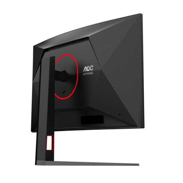 AOC G4 C32G4Z écran plat de PC 80 cm (31.5") 1920 x 1080 pixels Full HD LCD Noir, Rouge 