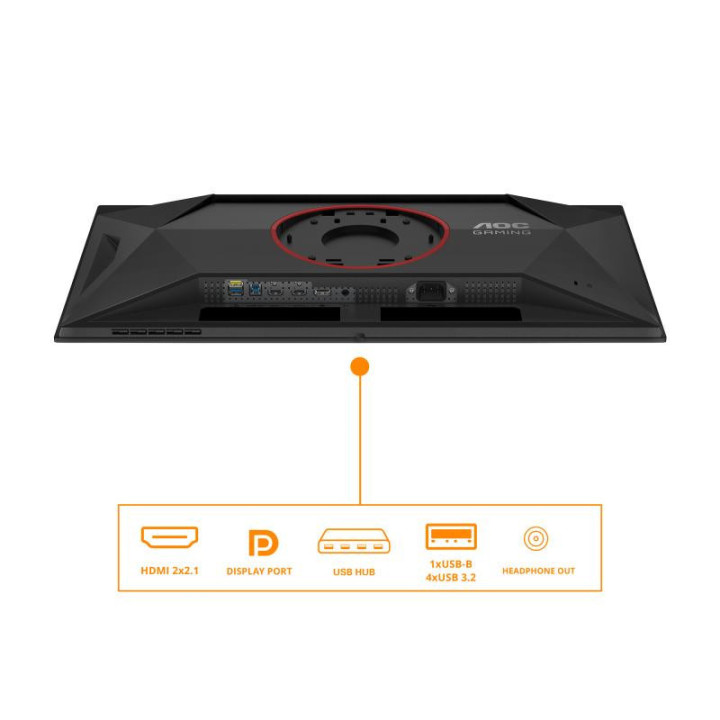AOC G4 Q27G4ZD écran plat de PC 67,3 cm (26.5") 2560 x 1440 pixels Quad HD QD-OLED Noir, Rouge 