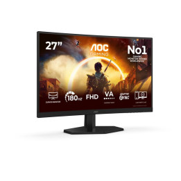 AOC G4 27" IPS FHD 180Hz écran plat de PC 68,6 cm (27") 1920 x 1080 pixels Full HD LCD Noir, Rouge 