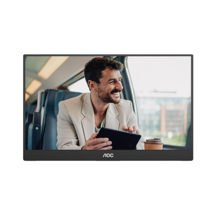 AOC 16T20E2 téléviseur et moniteur portables Moniteur portable Noir 39,6 cm (15.6") LED 1920 x 1080 pixels 