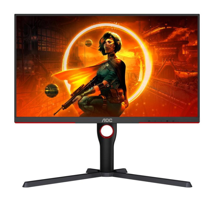AOC G3 Q27G3XMN/BK écran plat de PC 68,6 cm (27") 2560 x 1440 pixels 2K Ultra HD LED Noir, Rouge 