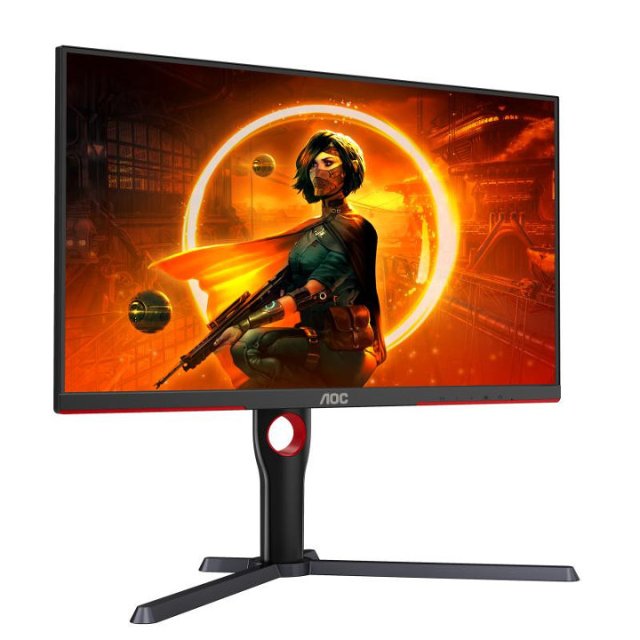 AOC G3 Q27G3XMN/BK écran plat de PC 68,6 cm (27") 2560 x 1440 pixels 2K Ultra HD LED Noir, Rouge 