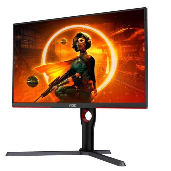AOC G3 Q27G3XMN/BK écran plat de PC 68,6 cm (27") 2560 x 1440 pixels 2K Ultra HD LED Noir, Rouge 