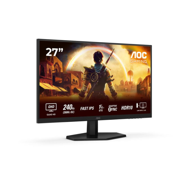 AOC G4 Q27G42ZE écran plat de PC 68,6 cm (27") 2560 x 1440 pixels Quad HD LCD Noir, Rouge 