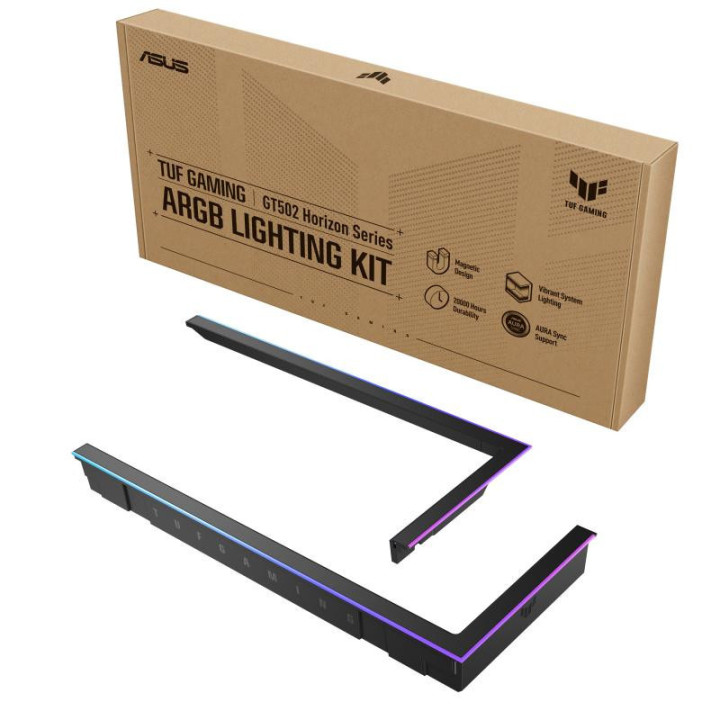 ASUS TUF GAMING GT502 Horizon ARGB Lighting Kit Black Midi Tower Kit d'amélioration de l'éclairage RVB 