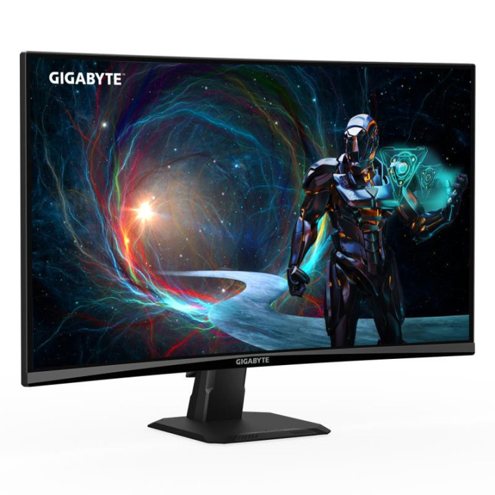 GIGABYTE GS27QCA 27" Moniteur Gaming Incurvé QHD - 2560 x 1440, 180Hz, 1ms, 250 cd/m², FreeSync, HDR Ready, HDMI 2.0, DisplayPor