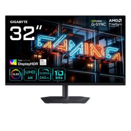 GIGABYTE MO32U24 Moniteur Gaming OLED 32? 4K UHD - 3840 x 2160, 240Hz, 0.03ms, 300 cd/m², G-Sync Compatible, FreeSync Premium Pr