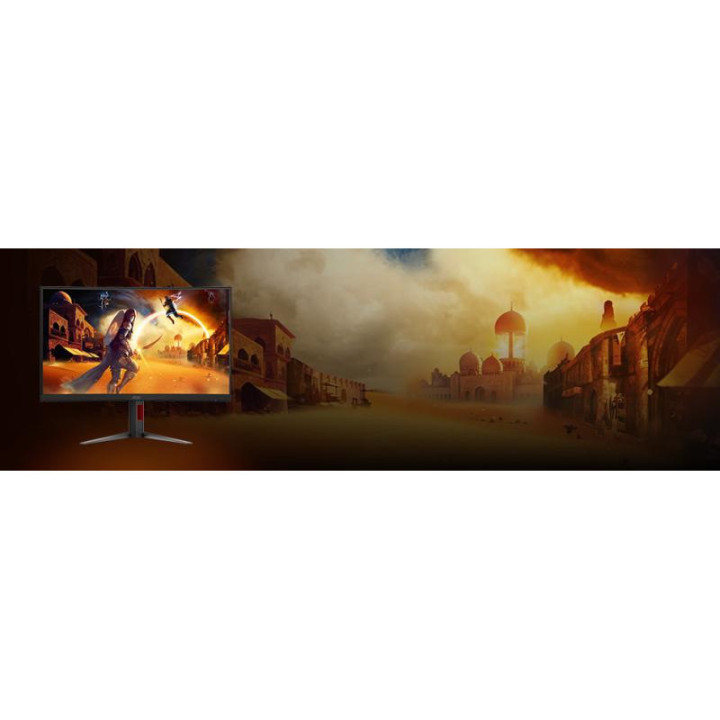 AOC G4 CQ27G4Z2AD écran plat de PC 68,6 cm (27") 2560 x 1440 pixels Quad HD LED Noir, Rouge 