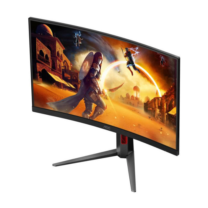 AOC G4 CQ27G4Z2AD écran plat de PC 68,6 cm (27") 2560 x 1440 pixels Quad HD LED Noir, Rouge 
