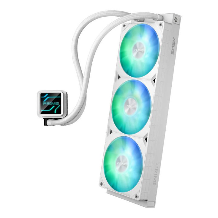 ASUS Prime LC 360 ARGB White Edition Processeur Refroidisseur de liquide tout-en-un 12 cm Blanc 1 pièce(s) 