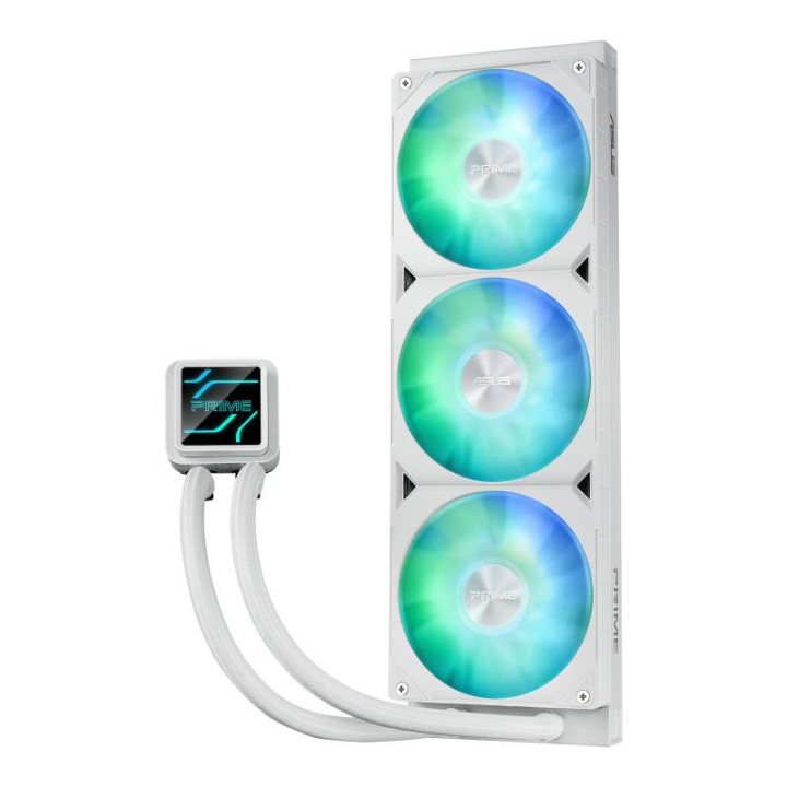 ASUS Prime LC 360 ARGB White Edition Processeur Refroidisseur de liquide tout-en-un 12 cm Blanc 1 pièce(s) 