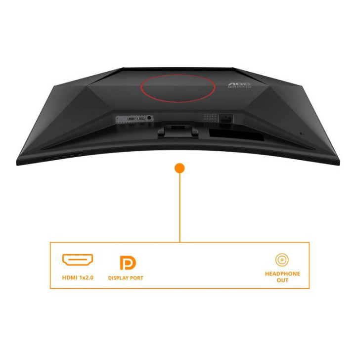 AOC G4 C32G42ZE écran plat de PC 80 cm (31.5") 1920 x 1080 pixels Full HD LED Noir, Rouge 