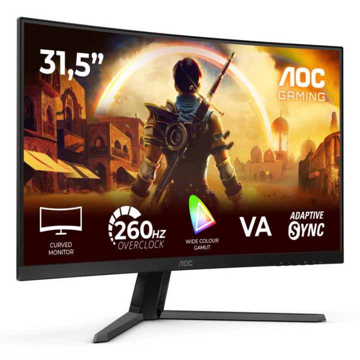 AOC G4 C32G42ZE écran plat de PC 80 cm (31.5") 1920 x 1080 pixels Full HD LED Noir, Rouge 