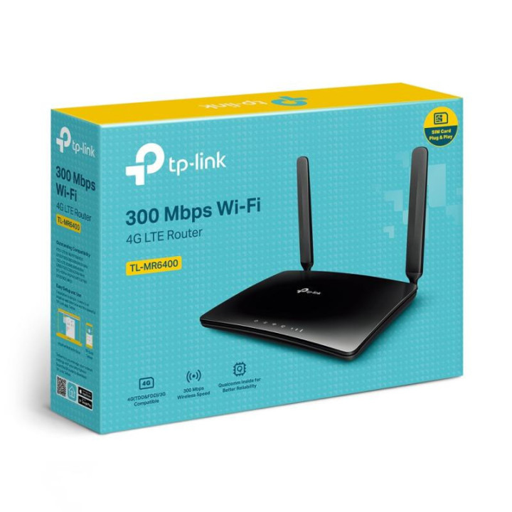 TP-Link TL-MR6400 V4 - Modem/Routeur 4G LTE WiFi N 300 Mbps 