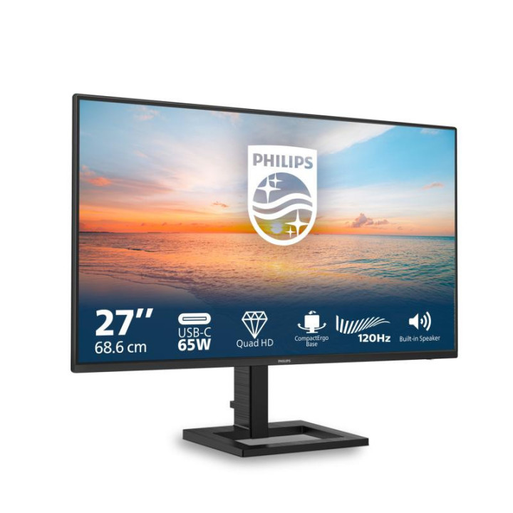 Philips 1000 series 27E1N1600AE/00 écran plat de PC 68,6 cm (27") 2560 x 1440 pixels Quad HD LCD Noir 