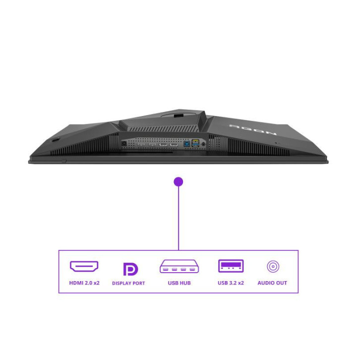 AOC AGON PRO AG276QZD2 écran plat de PC 67,3 cm (26.5") 2560 x 1440 pixels Quad HD QD-OLED Noir, Gris 