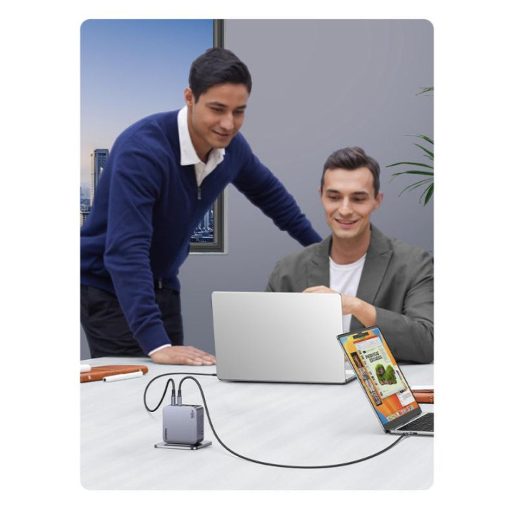 UGREEN Chargeur Sect 160W 4 Ports +Câble USB-C > USB-C 240W *25877 