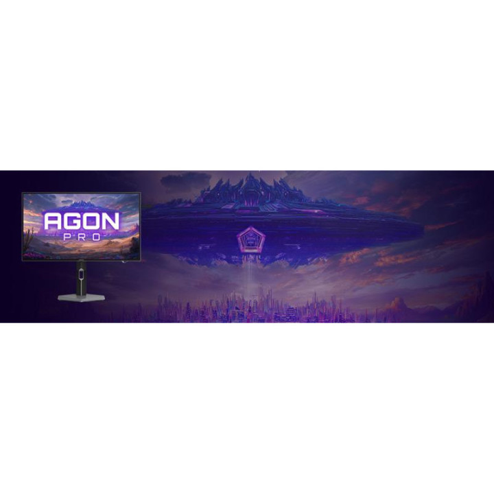 AOC AGON PRO AGP277QKDC écran plat de PC 67,3 cm (26.5") 2560 x 1440 pixels Quad HD OLED Gris 