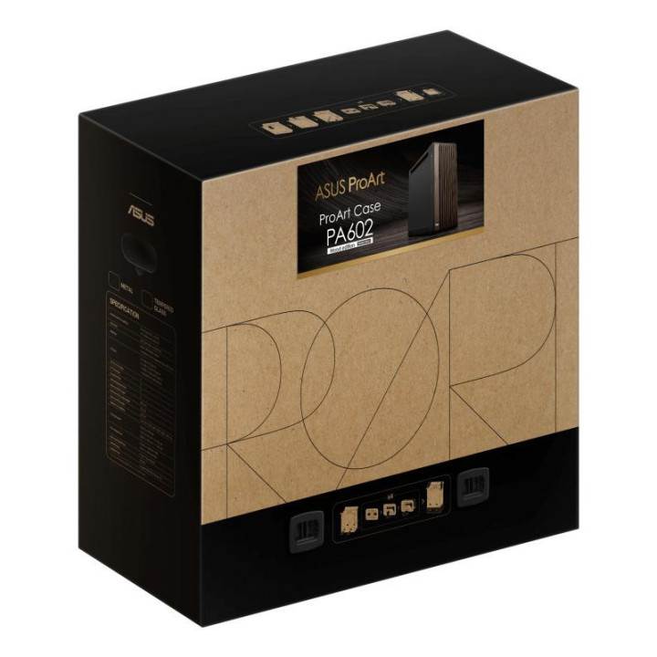 ASUS PROART PA602 WALNUT WOOD METAL PWM MODERN BLACK 