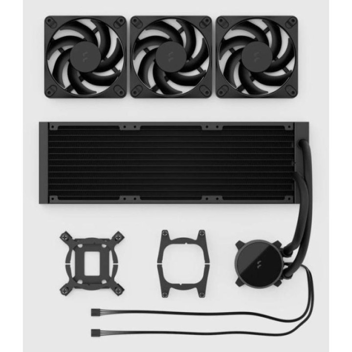 Fractal Design Radius 360 Black Processeur Refroidisseur de liquide tout-en-un 12 cm Noir 1 pièce(s) 