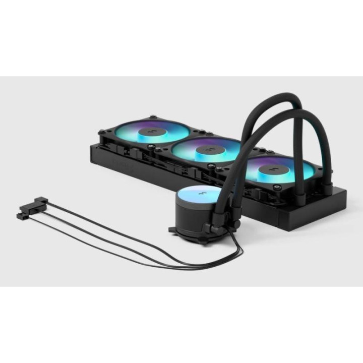 Fractal Design Radius 360 RGB Black Processeur Refroidisseur de liquide tout-en-un 12 cm Noir 1 pièce(s) 