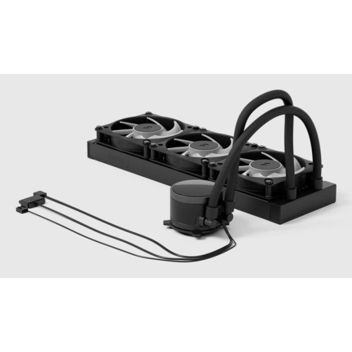 Fractal Design Radius 360 RGB Black Processeur Refroidisseur de liquide tout-en-un 12 cm Noir 1 pièce(s) 