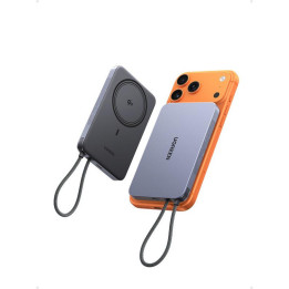 UGREEN POWERBANK Ss Fil 10kmAh 15W + Câble Anthracite *75982B 
