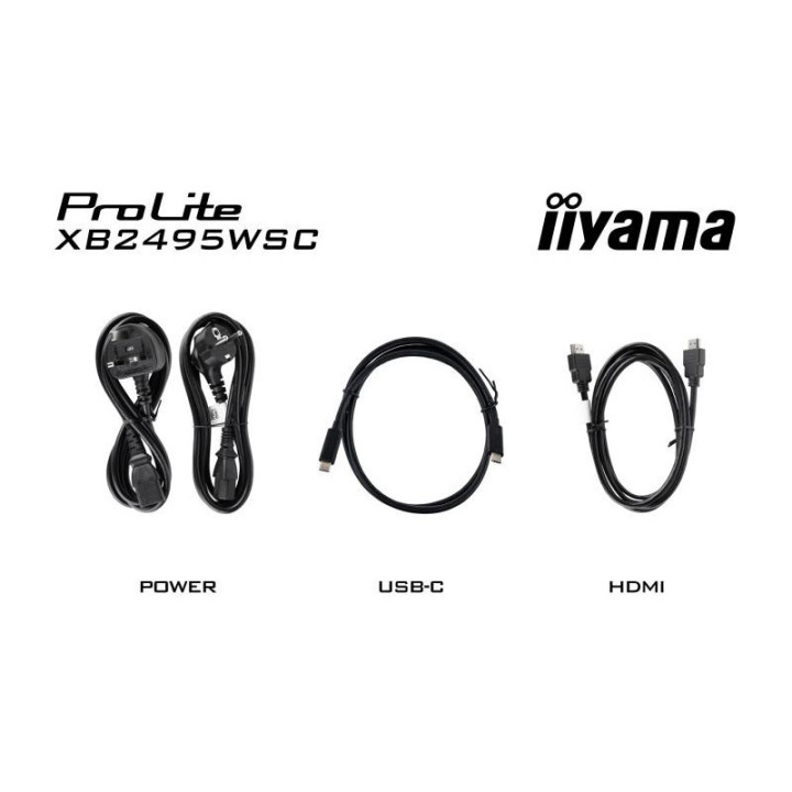 iiyama ProLite XB2495WSC-B1 écran plat de PC 61,2 cm (24.1") 1920 x 1200 pixels WUXGA LED Noir 