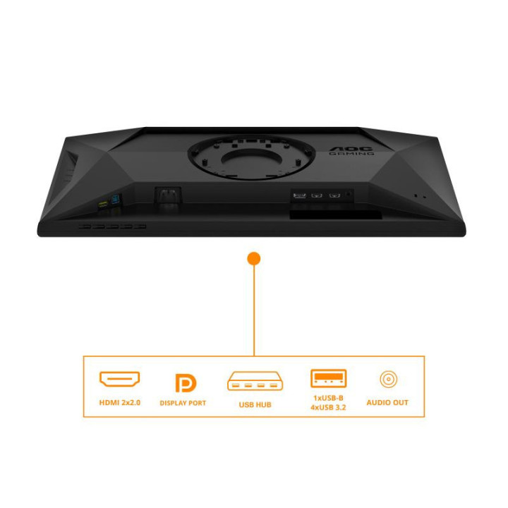 AOC G4 25G4SXU écran plat de PC 62,2 cm (24.5") 1920 x 1080 pixels Full HD LED Noir, Gris 
