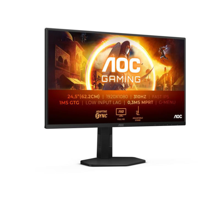 AOC G4 25G4SXU écran plat de PC 62,2 cm (24.5") 1920 x 1080 pixels Full HD LED Noir, Gris 