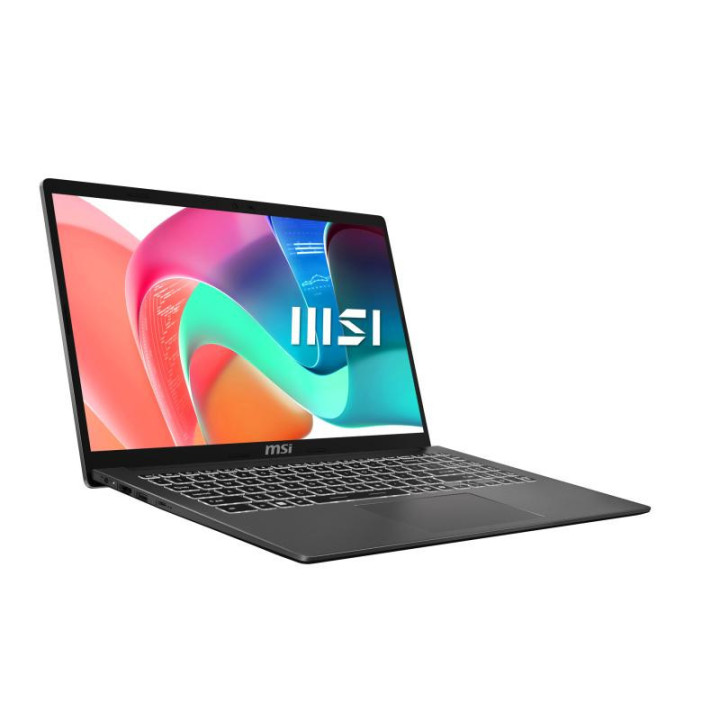 MSI Modern 15 F1MG-1246FRNN Intel Core 5 120U Ordinateur portable 39,6 cm (15.6") Full HD 16 Go DDR4-SDRAM 512 Go SSD Wi-Fi 6E (
