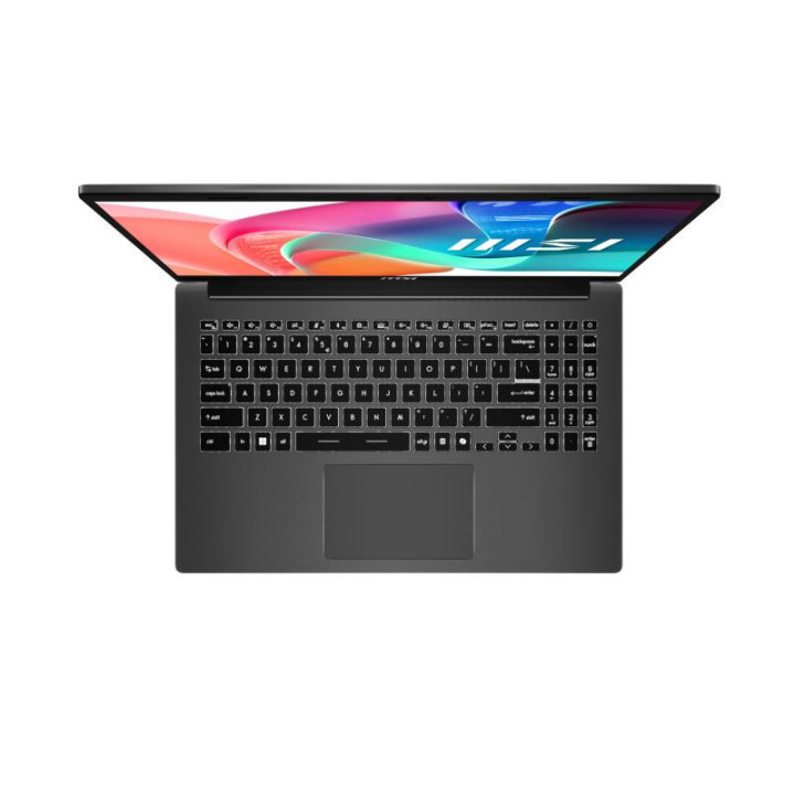 MSI Modern 15 F1MG-1246FRNN Intel Core 5 120U Ordinateur portable 39,6 cm (15.6") Full HD 16 Go DDR4-SDRAM 512 Go SSD Wi-Fi 6E (