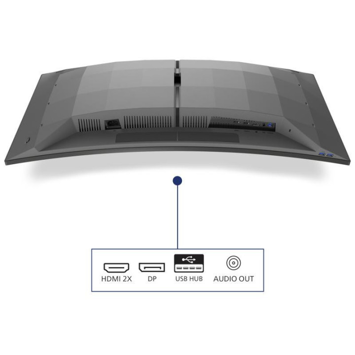Philips Evnia 6000 34M2C6500/00 écran plat de PC 86,4 cm (34") 3440 x 1440 pixels Wide Quad HD QD-OLED Gris 