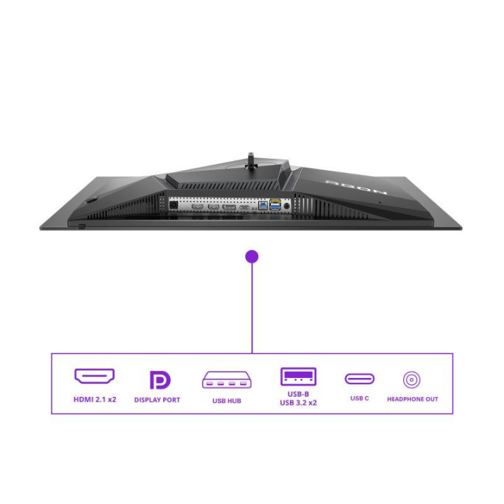 AOC G2 AG276UZD écran plat de PC 67,3 cm (26.5") 3840 x 2160 pixels 4K Ultra HD OLED Noir 