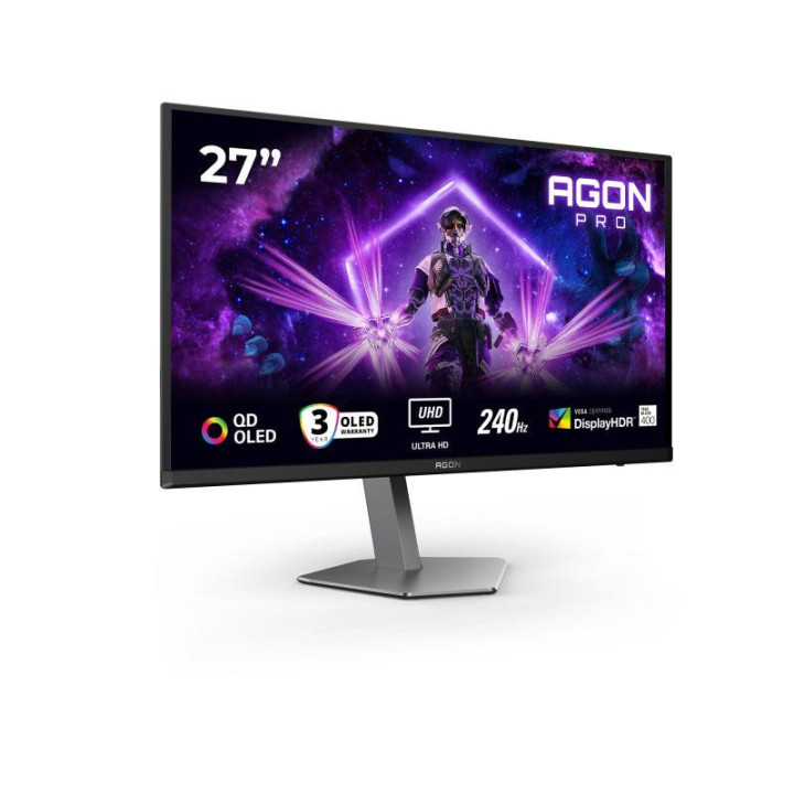 AOC G2 AG276UZD écran plat de PC 67,3 cm (26.5") 3840 x 2160 pixels 4K Ultra HD OLED Noir 