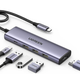 UGREEN Hub 5 en 1 3xUSB3.2/USB-C/HDMI 4K *15596 