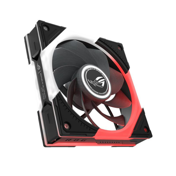ASUS ROG Eurux GR120 ARGB Reverse Fan - Triple Pack Boitier PC Ventilateur 12 cm Noir, Blanc 3 pièce(s) 