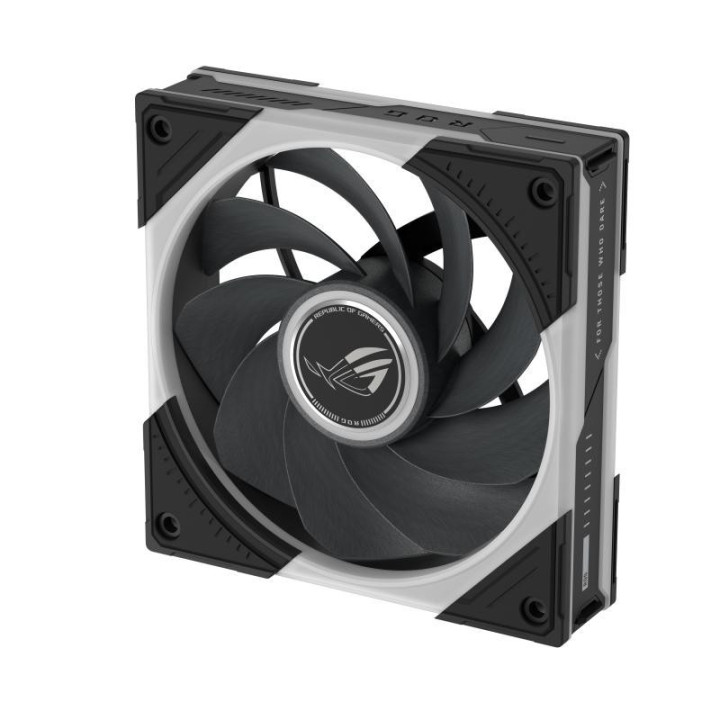 ASUS ROG Eurux GR120 ARGB Reverse Fan - Triple Pack Boitier PC Ventilateur 12 cm Noir, Blanc 3 pièce(s) 