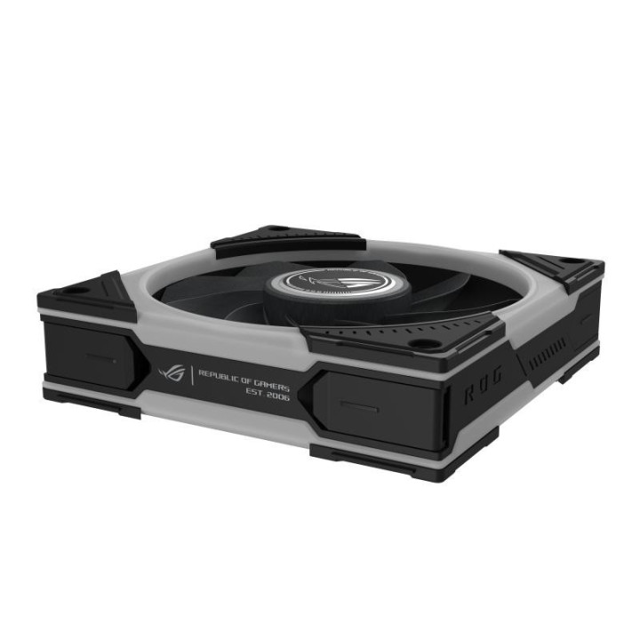 ASUS ROG Eurux GR120 ARGB Reverse Fan - Triple Pack Boitier PC Ventilateur 12 cm Noir, Blanc 3 pièce(s) 