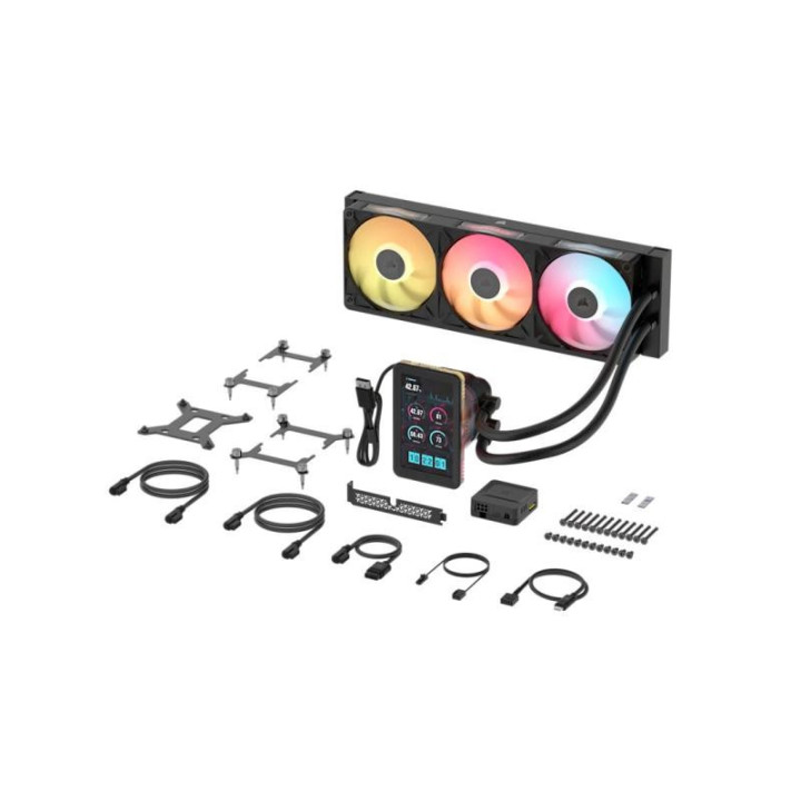 Corsair iCUE LINK TITAN II 360 RX LCD Processeur Refroidisseur de liquide tout-en-un 36 cm Noir 1 pièce(s) 